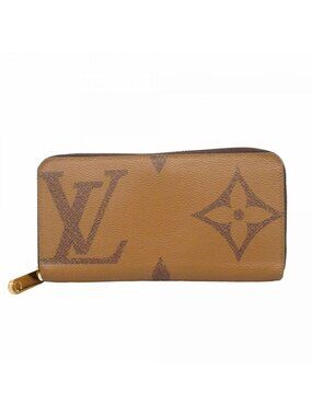 Louis Vuitton Wallet Monogram Giant Reverse Zippy Brown